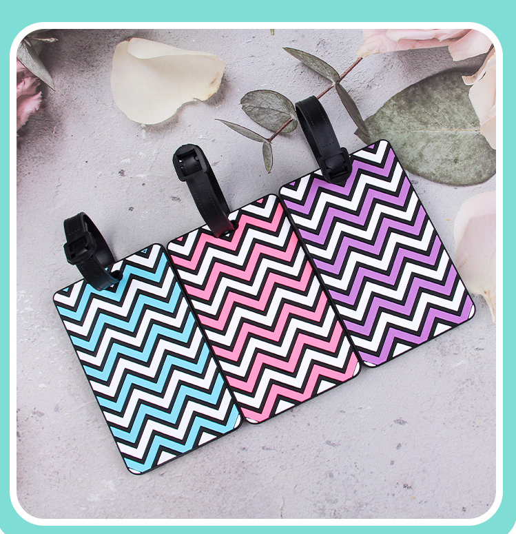 Wave Three-Dimensional Luggage Tag Sky Blue