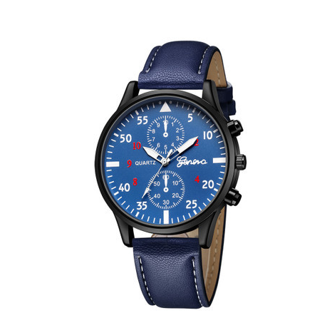 Retro Design Leather Band Watch Brown