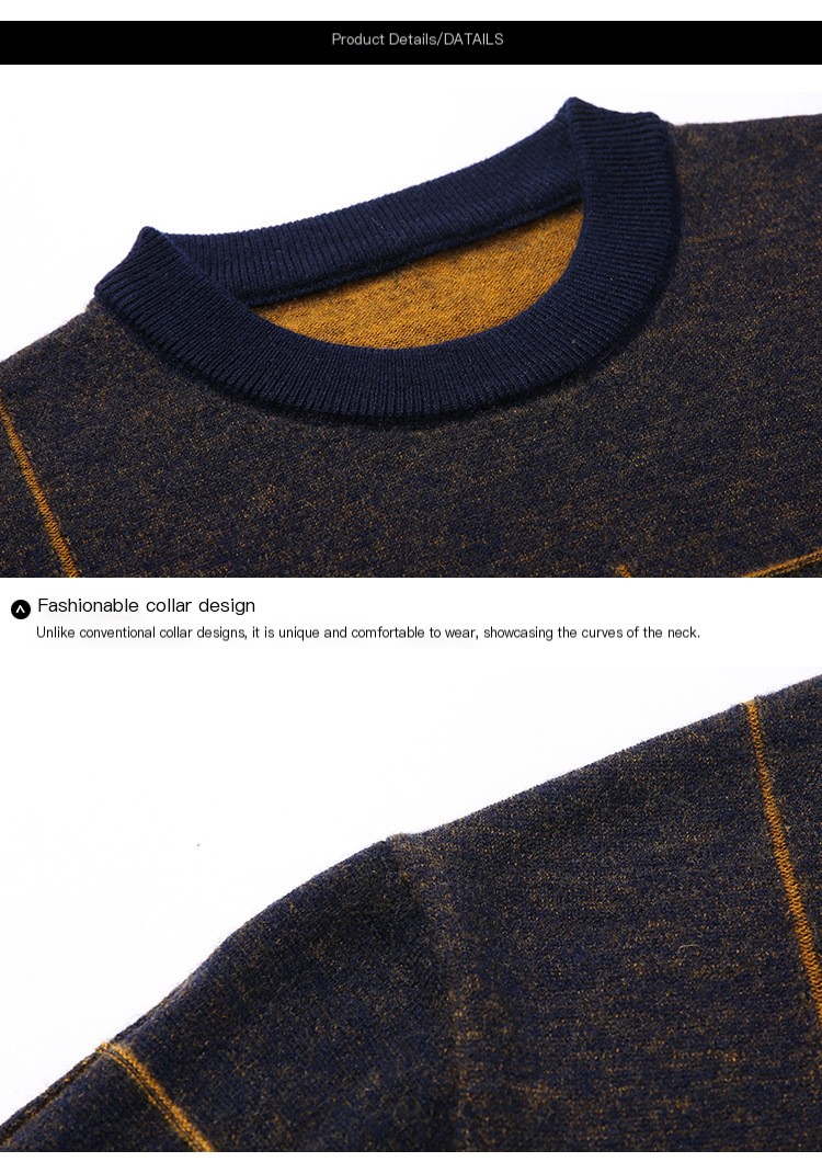 Men's Knitted Long Sleeve Shirt - Style 8
