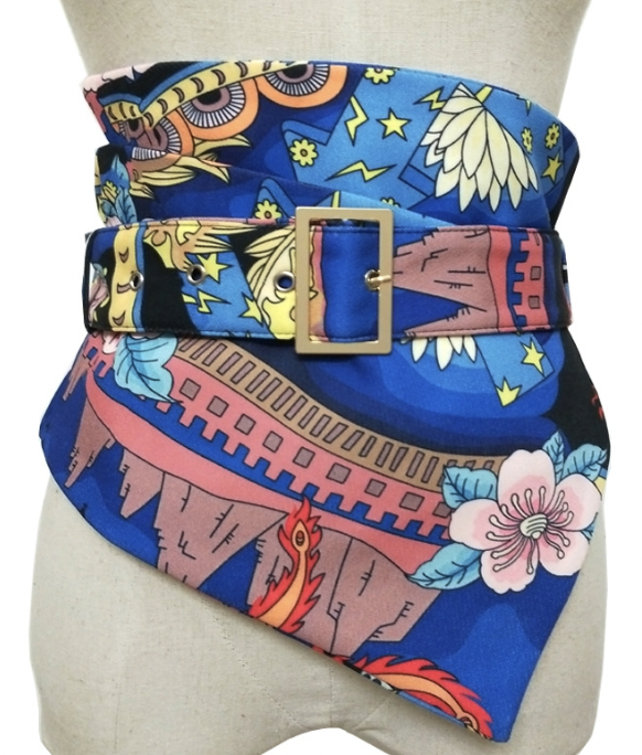 Chinese-style printed women's shirt