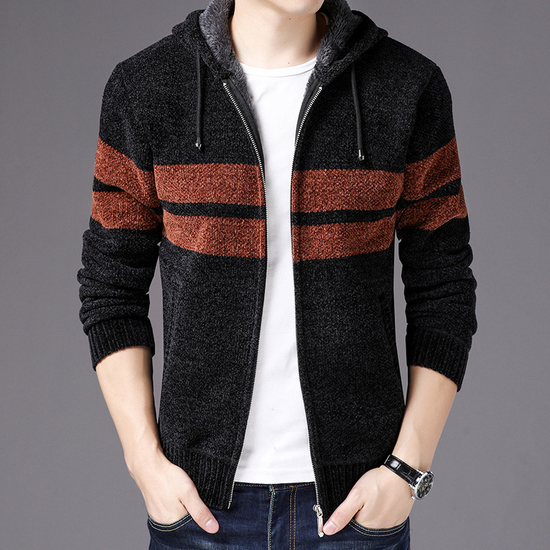 Men's Fleece Lined Hooded Coat image