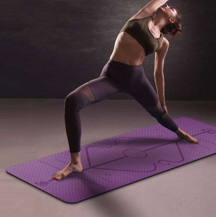 TerraLoom AlignFlow Yoga Mat front view