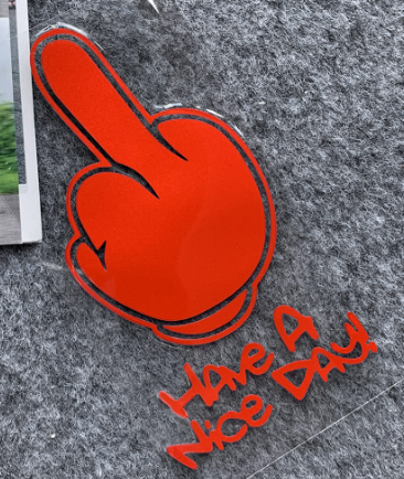 Have A Nice DAY ! Middle Finger