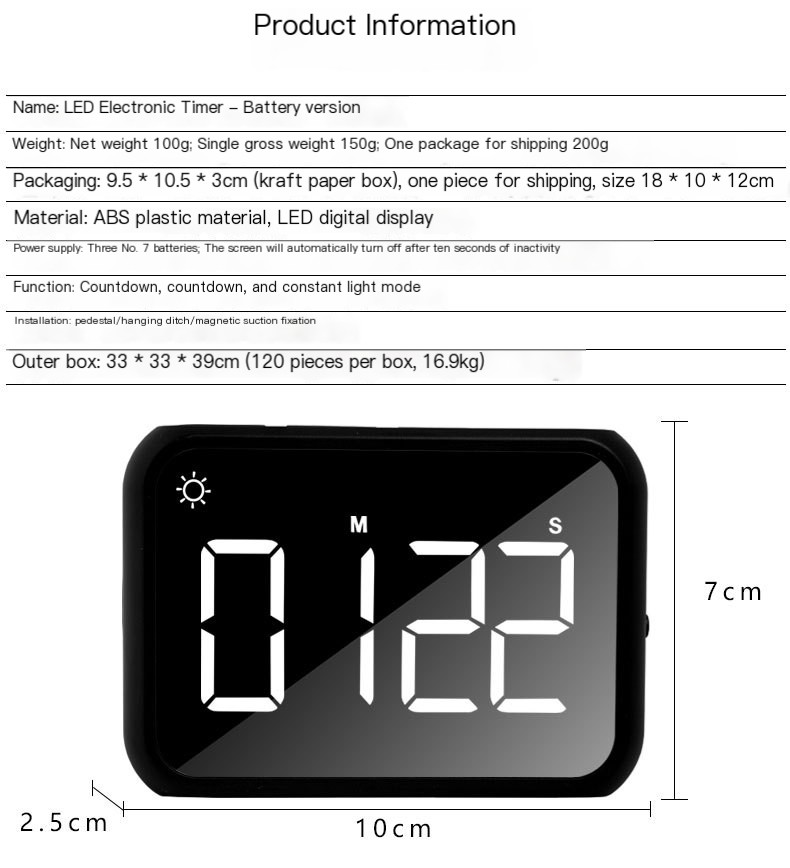 Magnetic Timer in Use