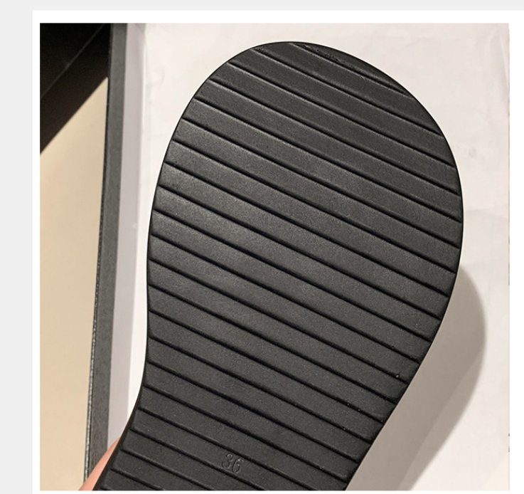 Glitter Platform Slide Sandals 4