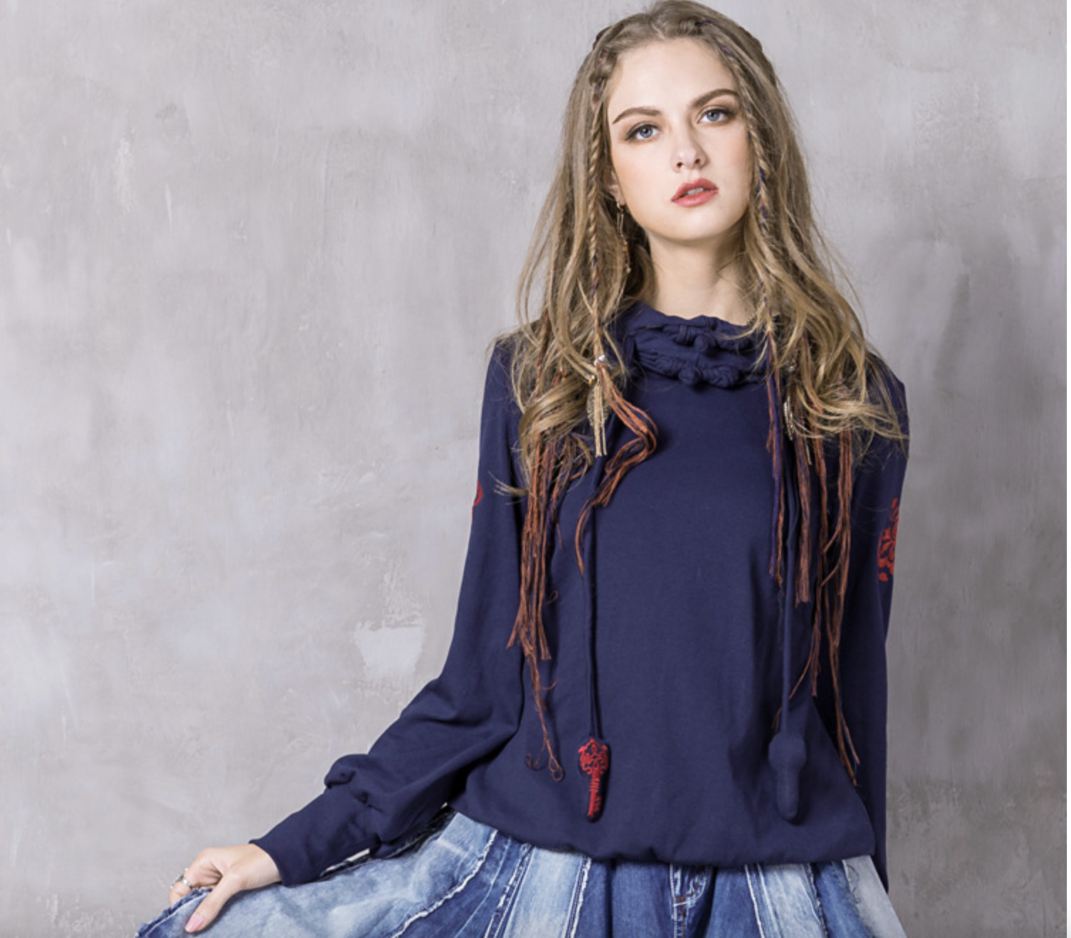 Hooded Knit Sweater Image 3
