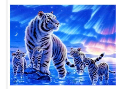 Tiger Oil Painting Image 1