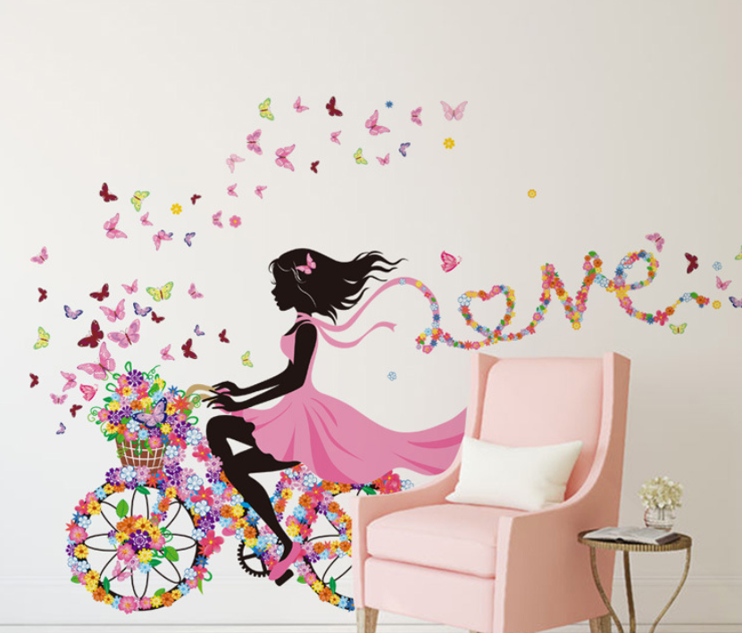 Flower Fairy Bedroom Wall Mural