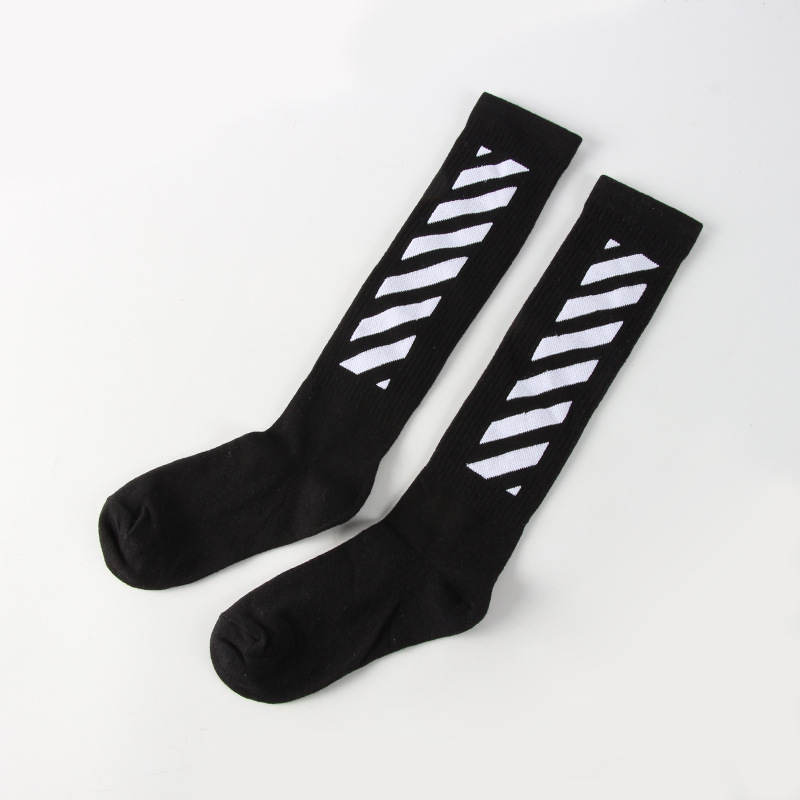 Retro Striped Socks White