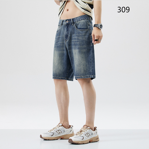 Casual Men's Cotton Shorts Jeans 2