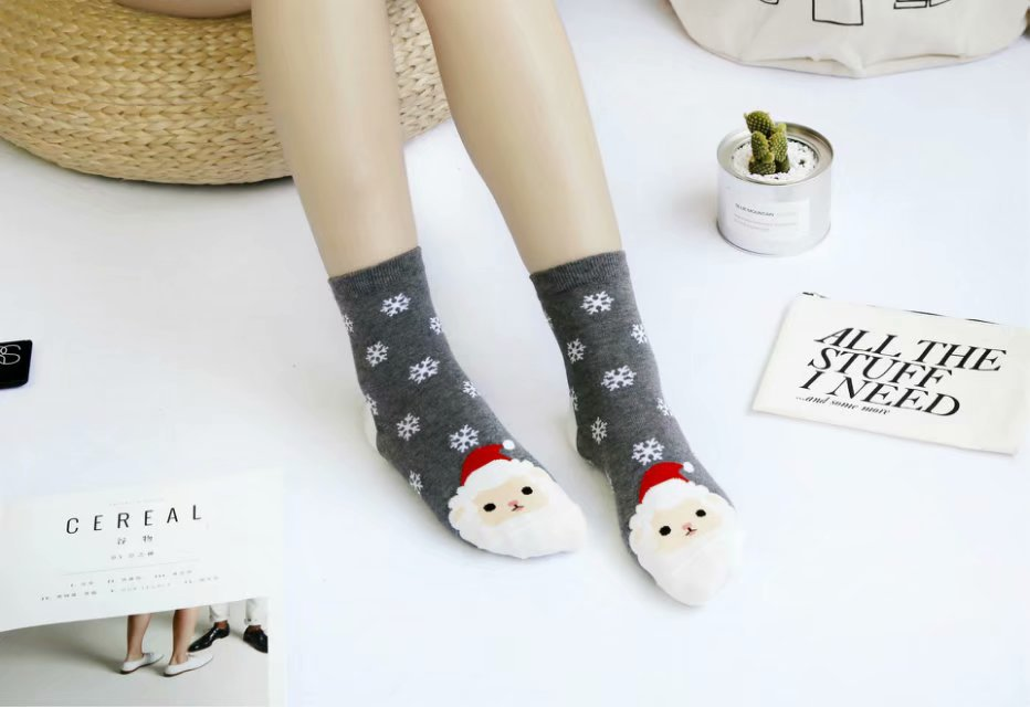 Cartoon Socks Red