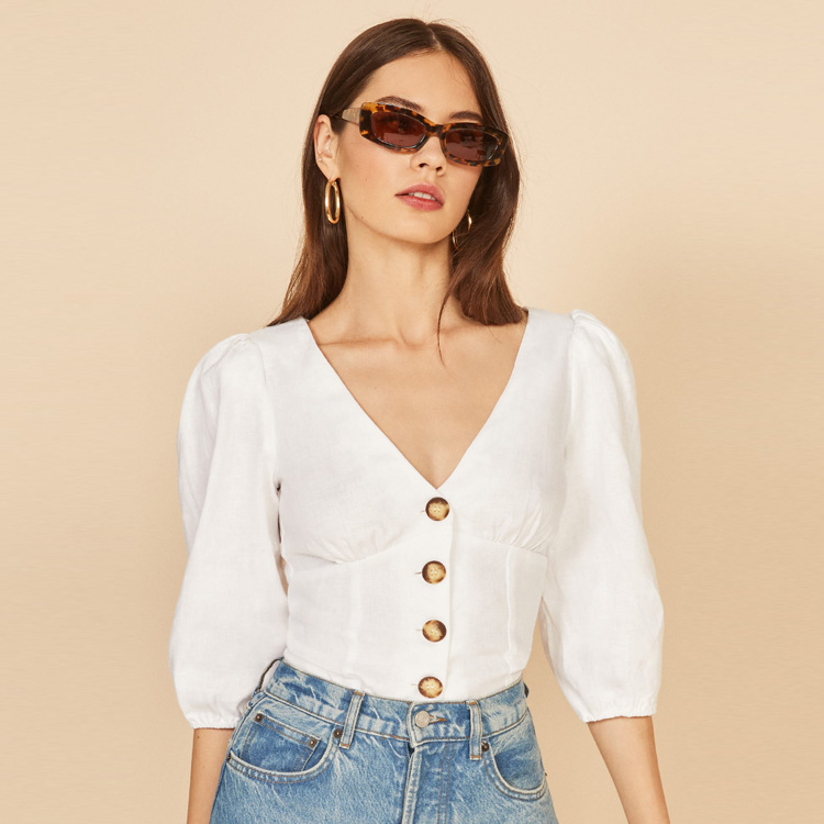Puff Sleeve Women's Shirt - Image 4