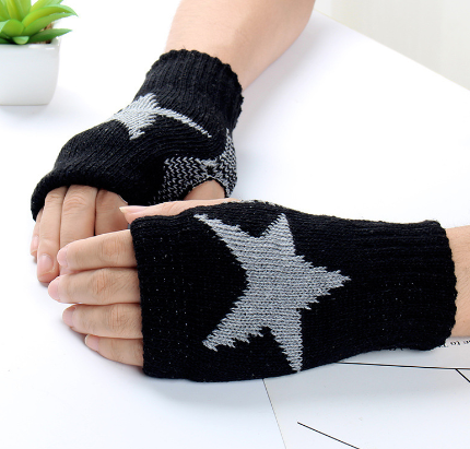 Winter Half-finger Gloves Grey