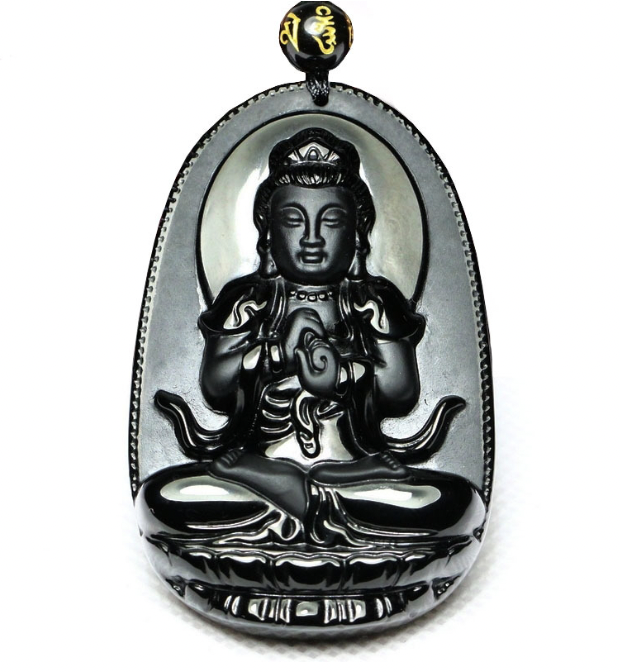 Obsidian Buddha Image 1