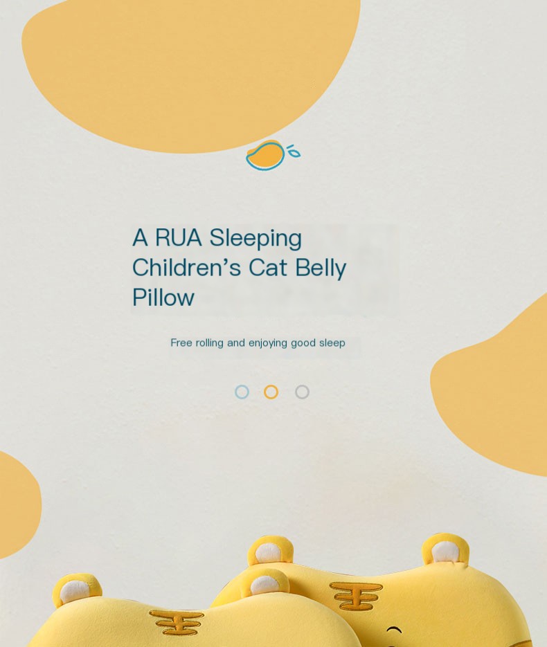 Children's Cat Belly Pillow - Little Tiger