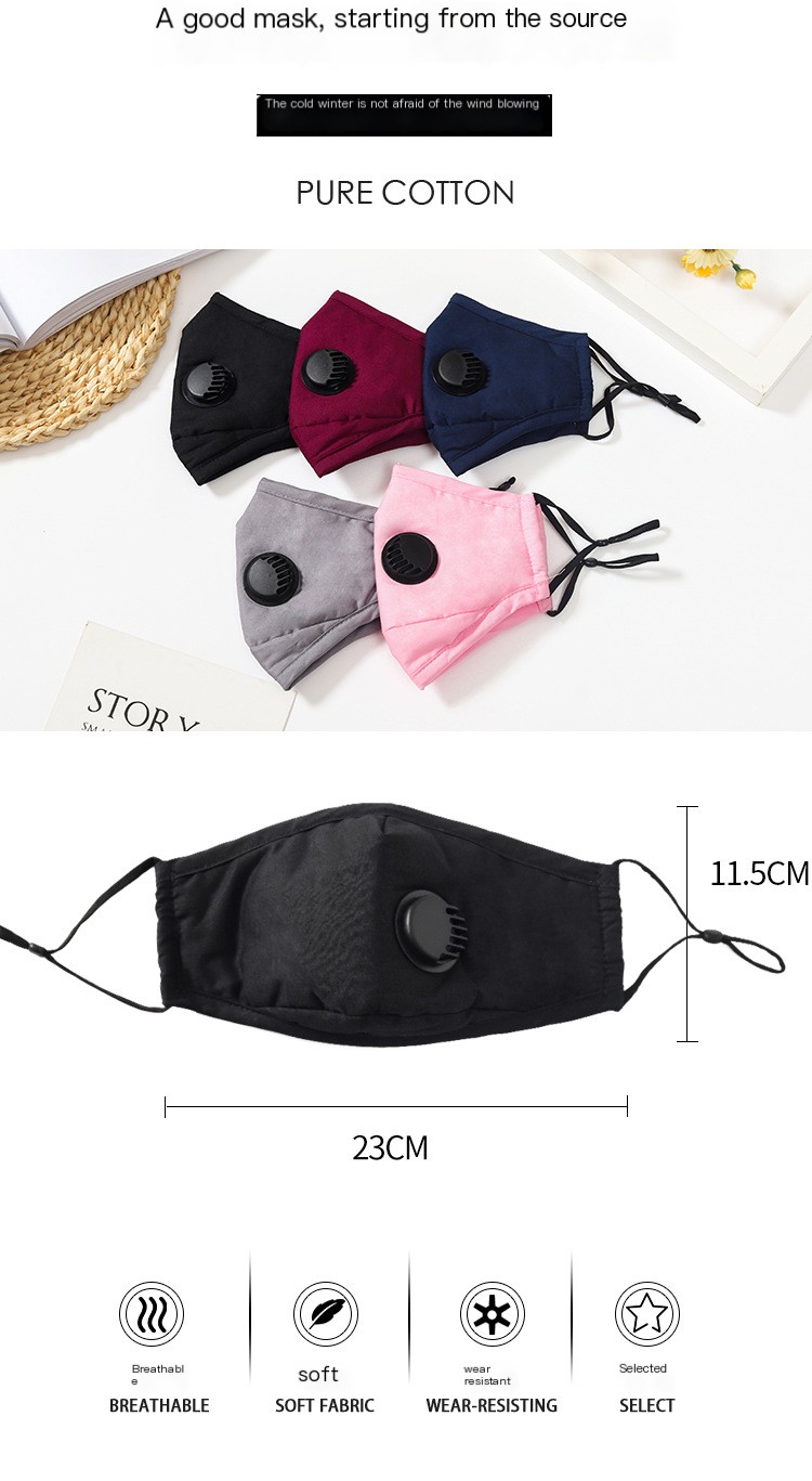 PM2.5 Breathing Valve Cotton Mask 1