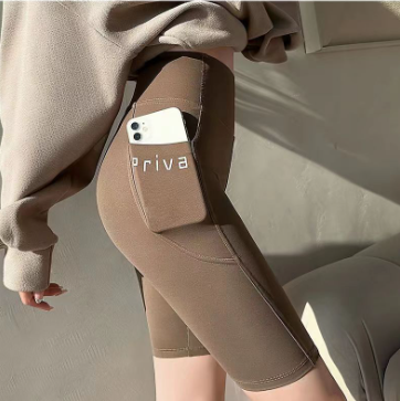 Five-Point Butt-Lifting Sports Pants