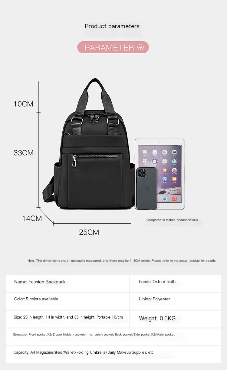 Backpack in light grey