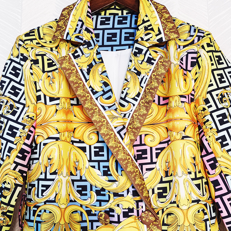 Vintage Printed Fashion Coat 2
