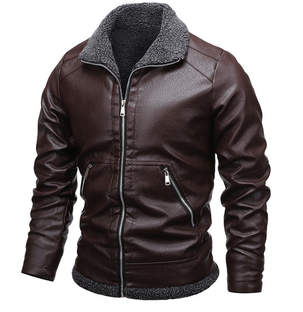 Men's Leather Jacket Image 6