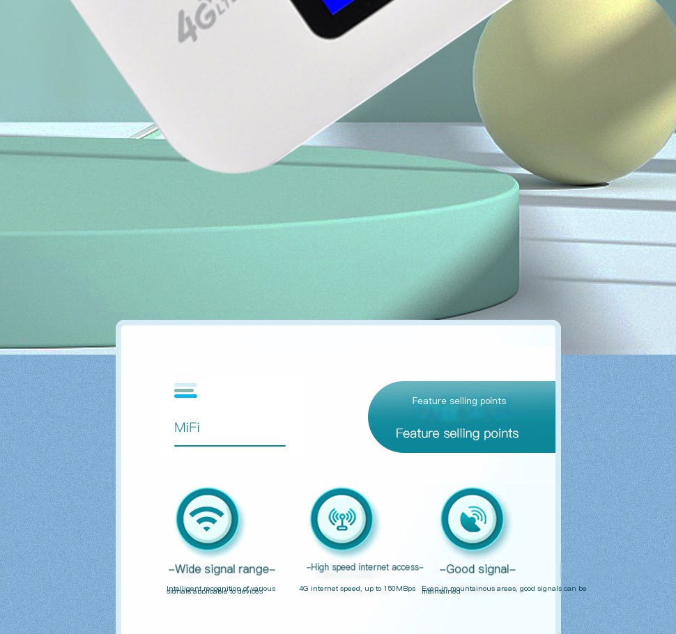 4G/5G Wireless Router LED Colored Light Version