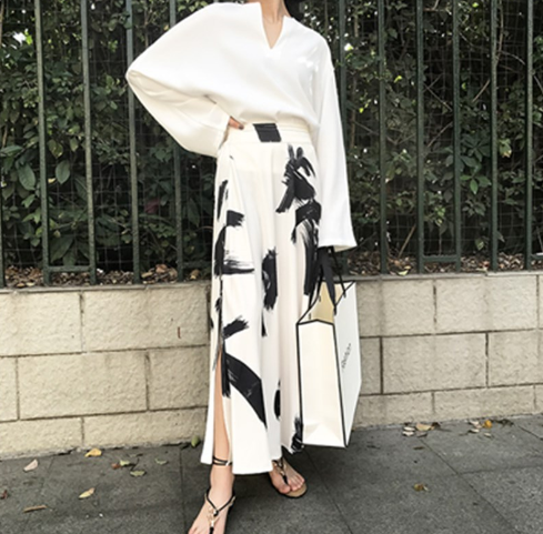 High-waisted A-line skirt - Image 4