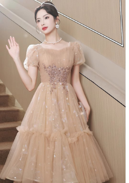 Summer New French Retro Dress Image 2