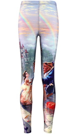 Red Lip Print Leggings 4
