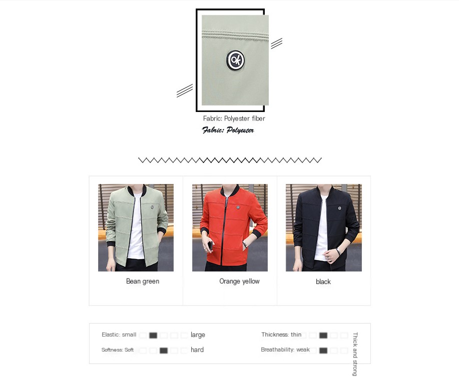 Men's Slim Fit Jacket with Stripes