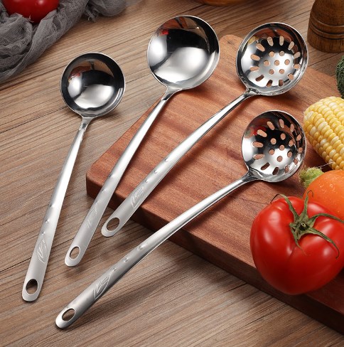 Long Handle Slotted Spoon
