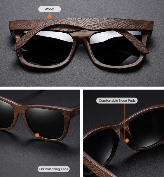 Polarized Wooden Sunglasses 6