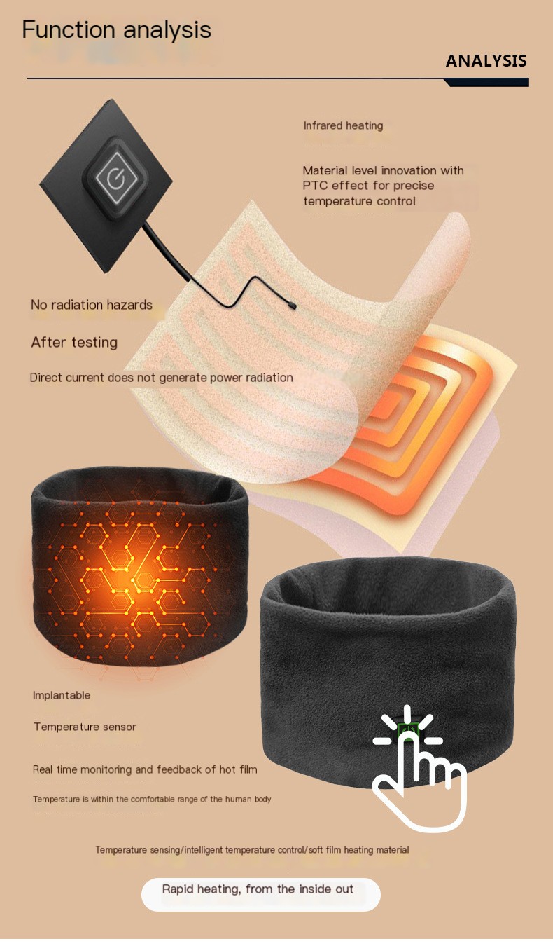 Electric heating scarf