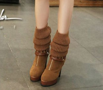 Black High Heel Over-the-Knee Boots