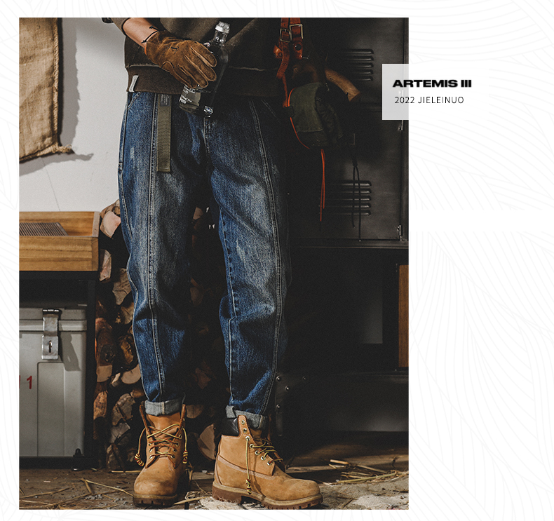 Schwere Retro-Jeans Bild 8