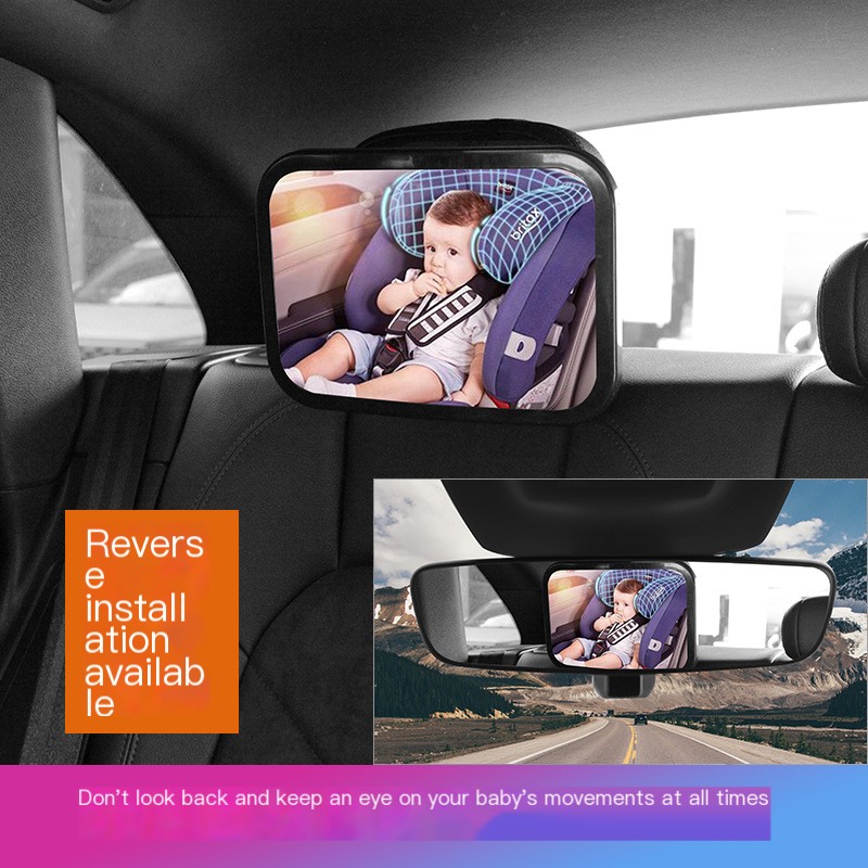 Baby rearview mirror in car
