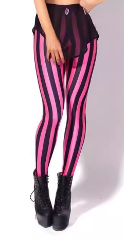 Red Lip Print Leggings 3