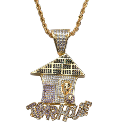 Cartoon Christmas House Pendant