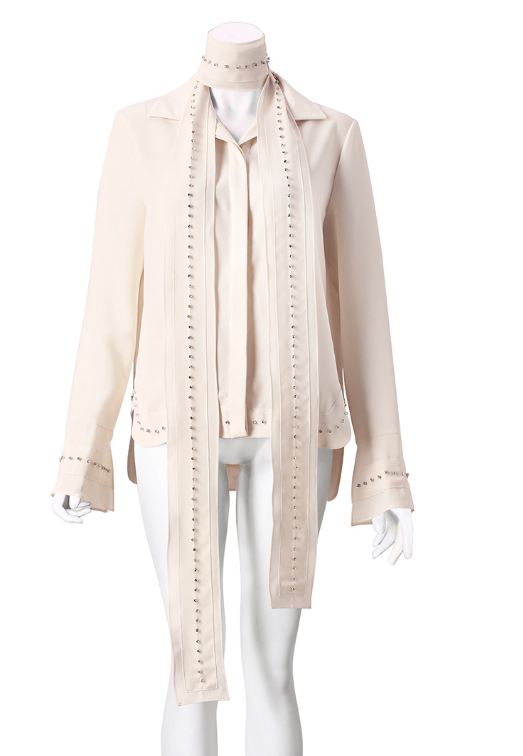 Beige Blouse Side