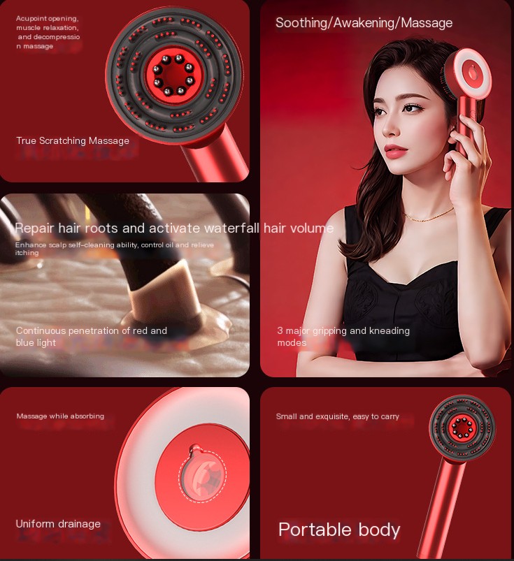 ScalpMate in Wine Red