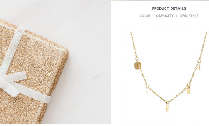 Geometric tassel necklace - Elegant display