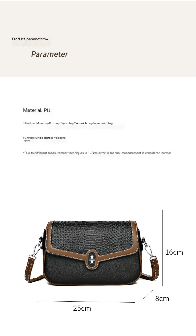 Cross-Border Women's Bag - Black