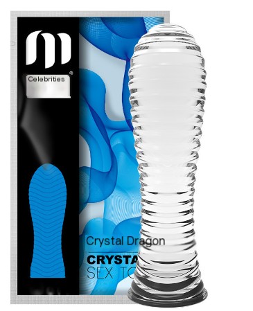 Reusable Ribbed Silicone Crystal Condom
