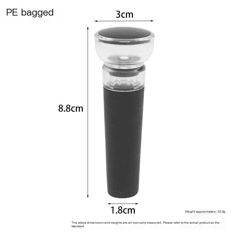 Transparent Vacuum Wine Stopper Image 1
