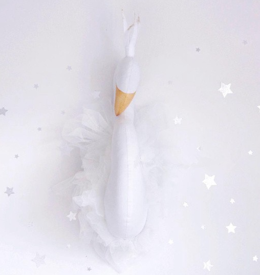 Princess Swan Wall Decor - White Swan