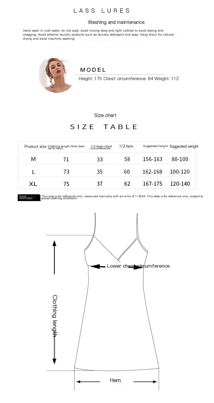Lace suspender nightdress view 1