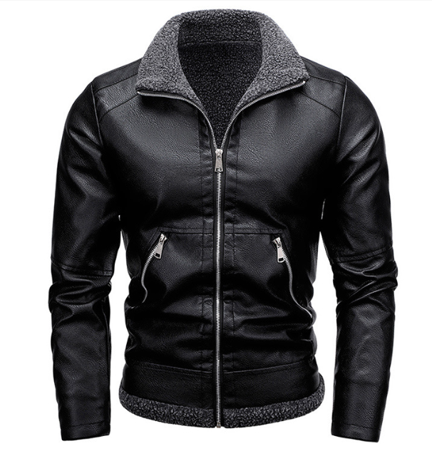 Men's Leather Jacket Image 3