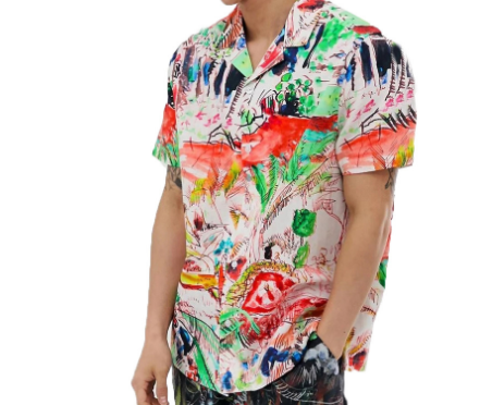 White printed shirt