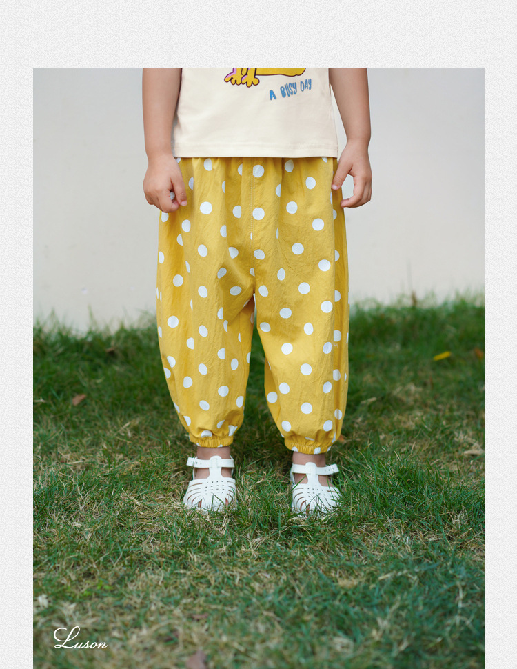 Children's wear children 2020 summer new size point shorts in the children's little girl casual loose pants image
