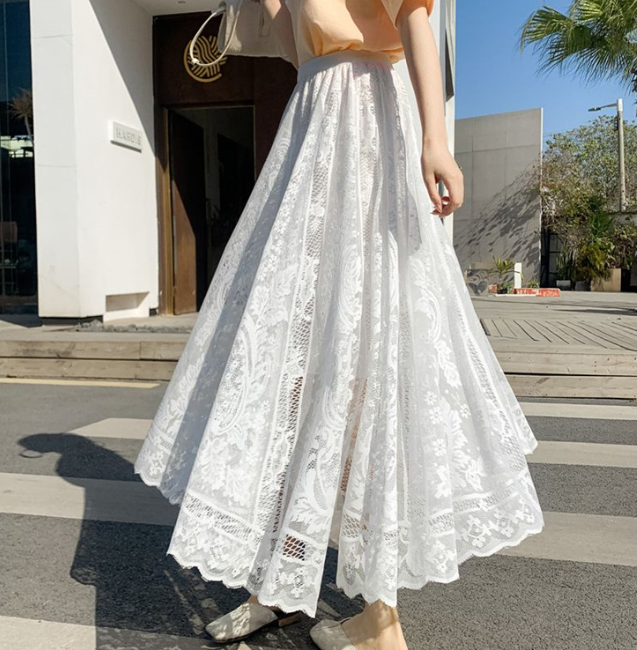 Lace Temperament Skirt 1
