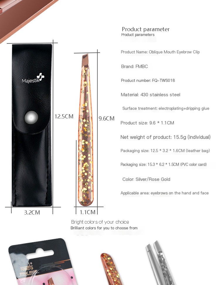 Epoxy Eyebrow Tweezers - Detailed View 5